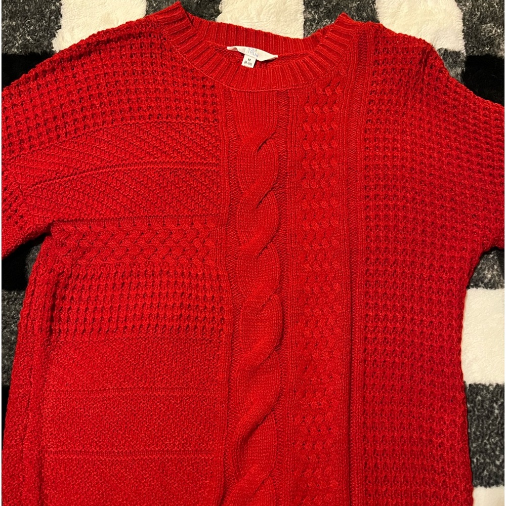 Time and Tru Red Sweater